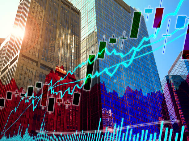 istock Perspective stock market index with modern building in background 1034035904