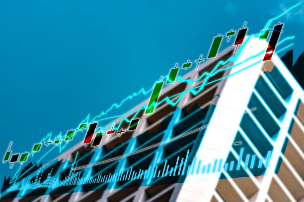 istock Perspective stock market index with modern building in background 1034035948