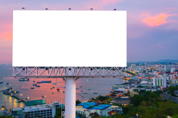 billboard or advertising poster on building for advertisement concept background.