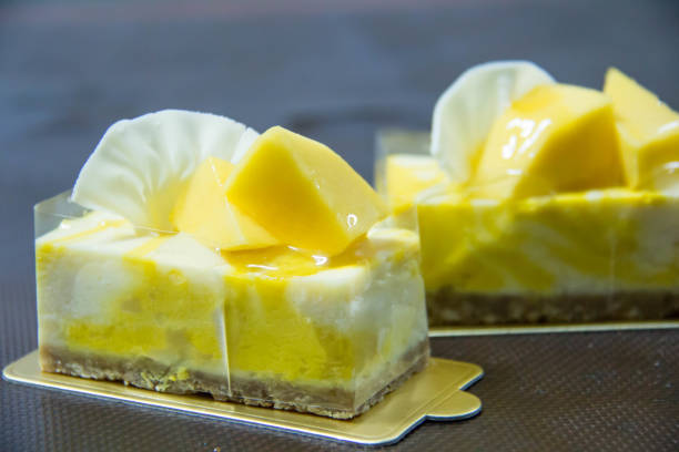 istock Delicious mango cake beautifully top decorated 1034057662