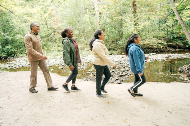 istock Group of seniors  exercising in the park 1034075854