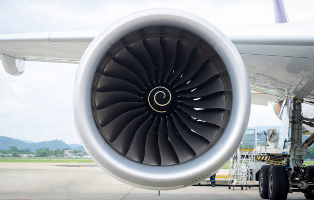istock Close up engine of airplane background. 1034110778