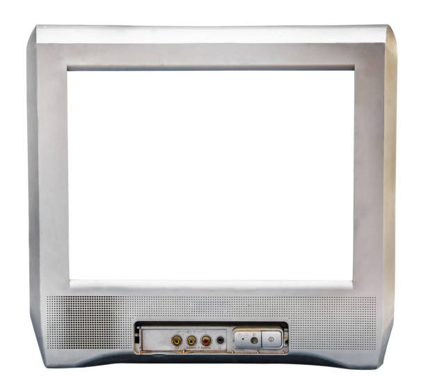 istock old  television with cut screen,old television on  isolated background 1034117792