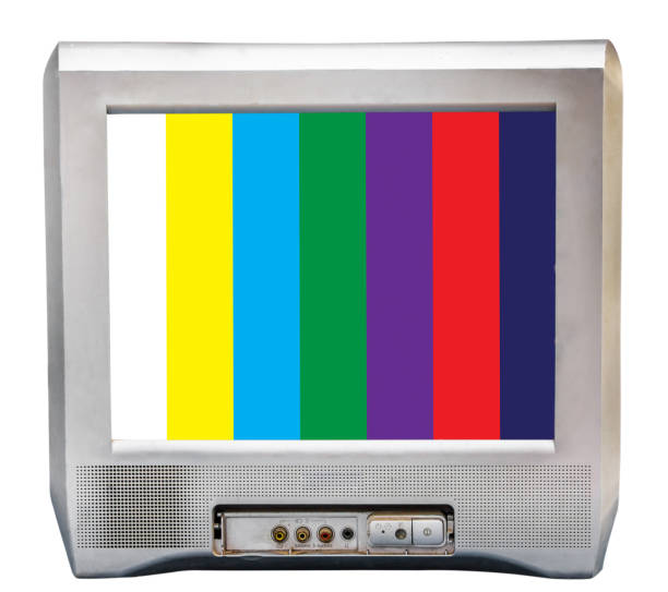 istock old  television with cut screen,old television on  isolated background 1034117796