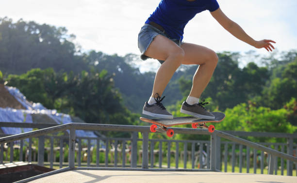 istock Skateboarder jumping in the skatepark 1034138582