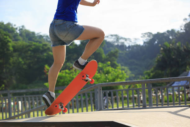 istock Skateboarder jumping in the skatepark 1034140648