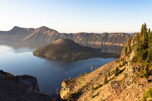 istock Crater Lake at morning 1034140742