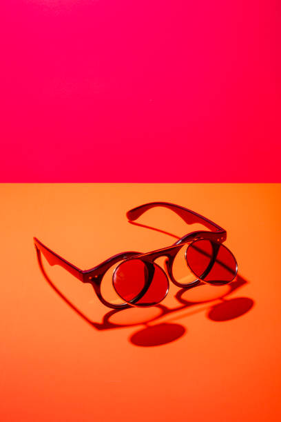 istock Sunglasses with double glass on a colored background 1034143670