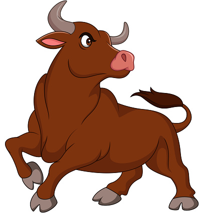 Ilustración de Toro Enojado De Dibujos Animados Aislado Sobre Fondo Blanco  y más Vectores Libres de Derechos de Toro - Animal - iStock