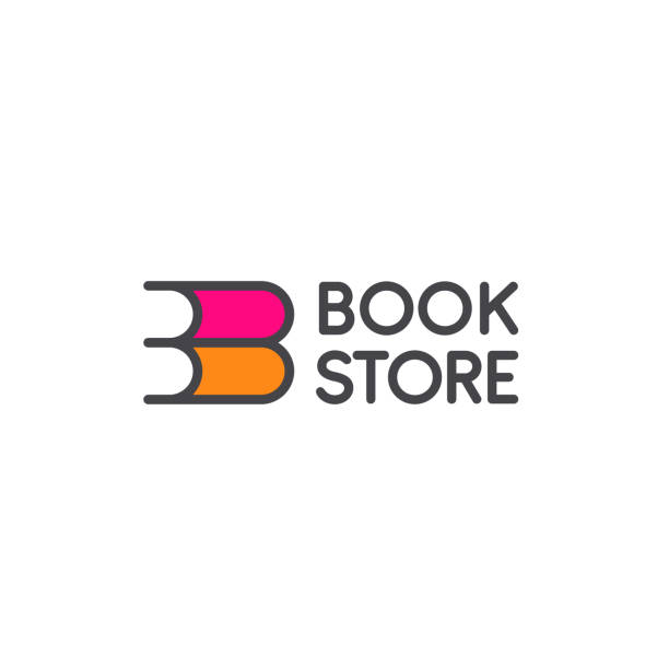 Vector design element for book store Vector design element for book store letter b stock illustrations