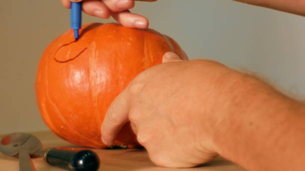 istock draw halloween pumpkin ready to carving 1034171746