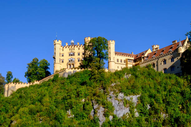замок хоэншвангау (бавария, германия) - hohenschwangau castle стоковые фото и изображения