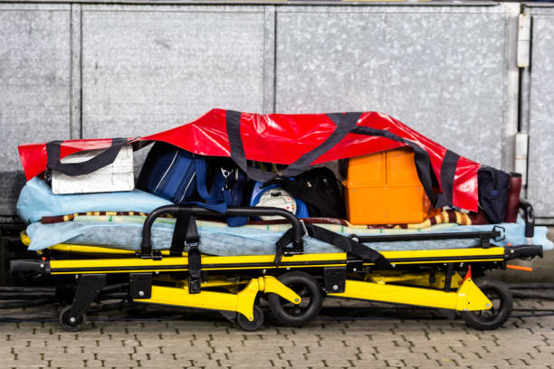 istock Paramedic ambulance equipment 1034187204