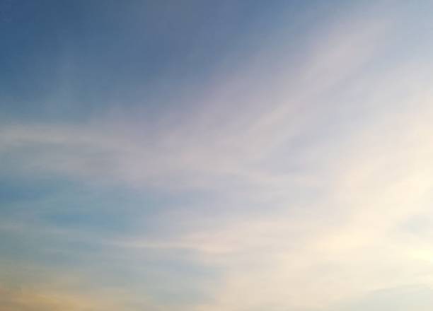 Blue sky and white clouds in morning sky, beautiful nature background.