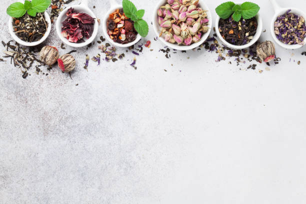 istock Various tea. Black, green and red tea 1034194994