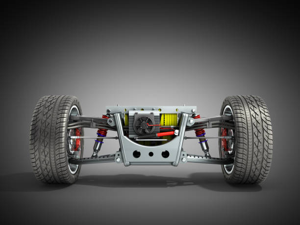 istock electric car cystem wheelbase with electric vehicle drive system and battery pack 3d render on grey 1034198336