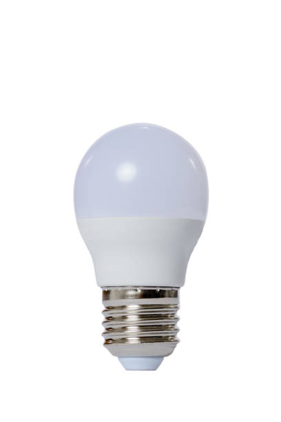 istock Led lamp with opaque glass bulb. White background. 1034202200