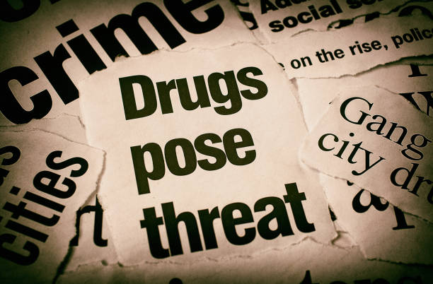 istock Headlines on crimes relating to drugs 1034207984