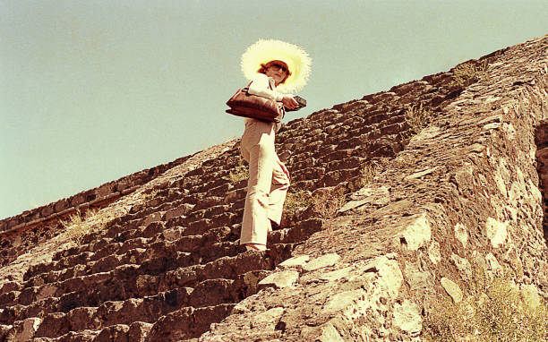 istock Woman visiting ancient Mexican ruins 1034221294