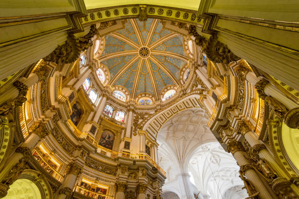 istock Inside the cathedral of Granada, Spain (dome) 1034225572