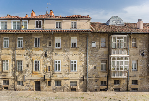 Old house at the Virgen square in Vitoria-Gasteiz, Spain