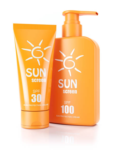 istock Orange sunscreen bottle and tube 1034249326