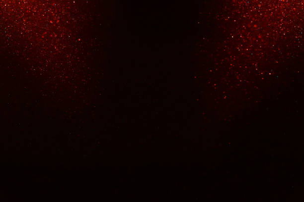 istock Red and black glitter vintage lights background. defocused. 1034270264