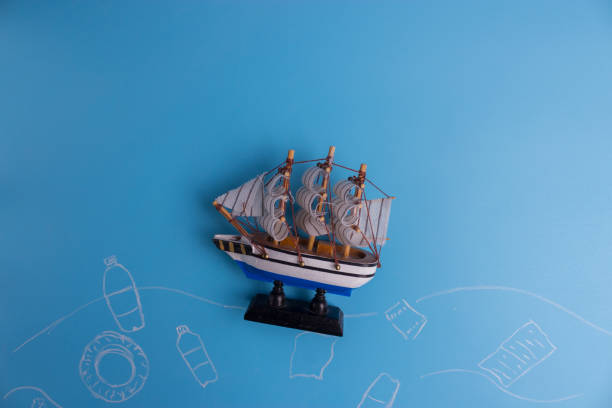 istock ocean Pollution concept. plastic bottles on blue background 1034275868
