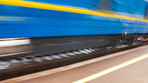istock railway track at the station 1034286992