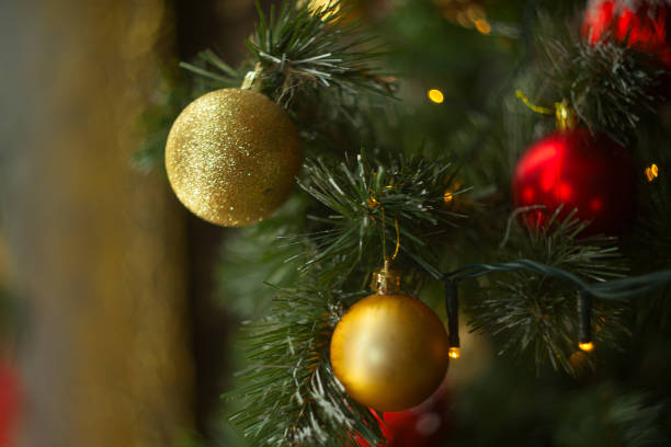 istock beautiful abstract christmas background withgarlands 1034288622