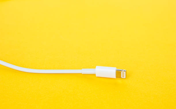 istock usb cable port charger on yellow background 1034293650