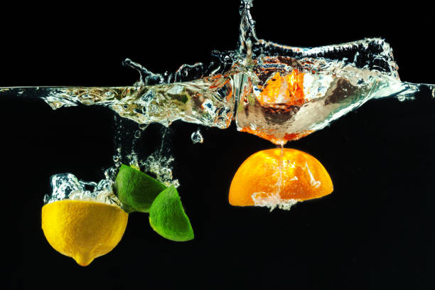 istock many fruits splashes into water 1034294522