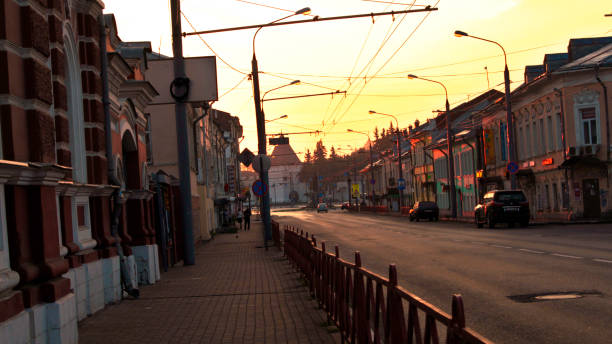 istock Walk along the street dawn 1034310288