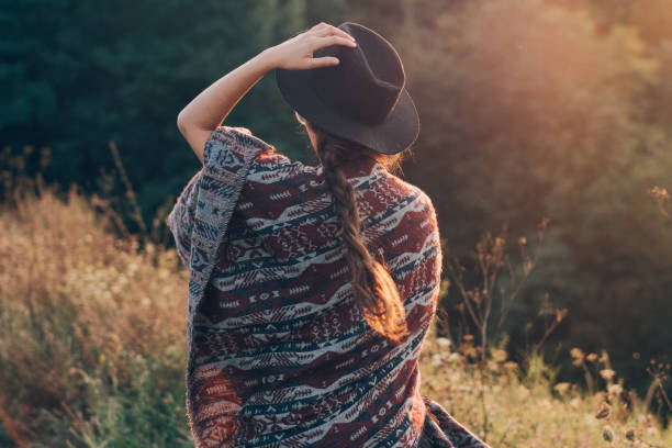 istock Autumn portrait smiling woman 1034310598