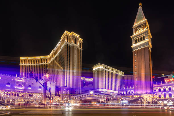 LAS VEGAS - JANUARY 24, 2018 : The Venetian Resort Hotel & Casino located in the CityCenter complex on the Las Vegas Strip in Paradise, Nevada.