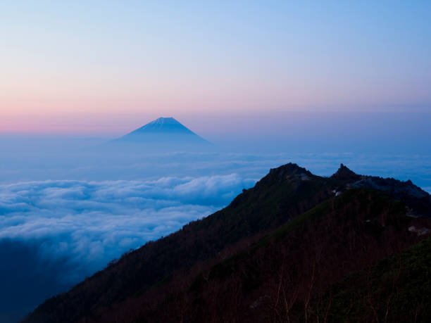 istock japan alps mt.yakushi and mt.fuji 1034311048