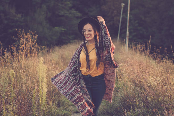 istock Autumn portrait smiling woman 1034311302
