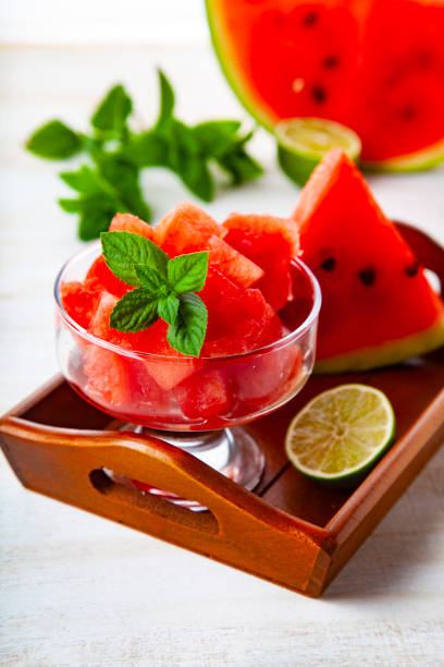 istock Pieces of watermelon and mint 1034311342