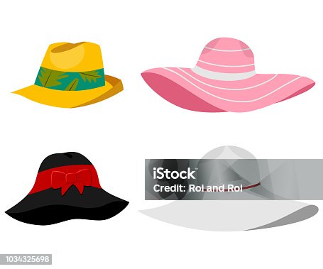 3,400+ Sun Hat Stock Illustrations, Royalty-Free Vector Graphics & Clip Art  - iStock