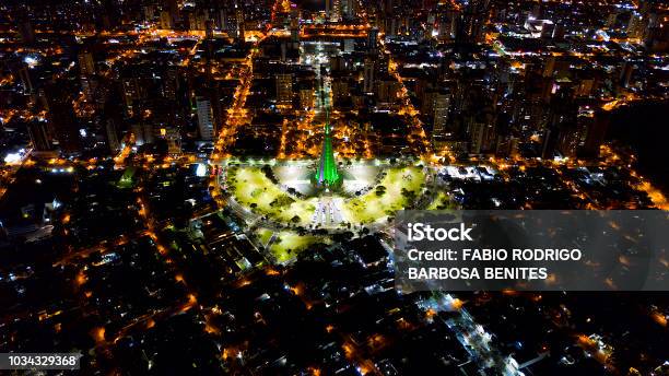 Night Maringá Stock Photo - Download Image Now - Brazil, Architecture, City