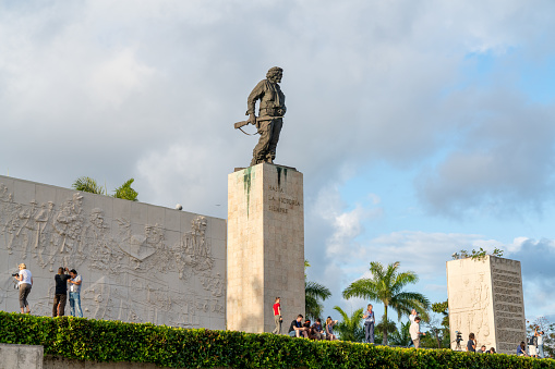 famous plaza de la revolución in havana, cuba.