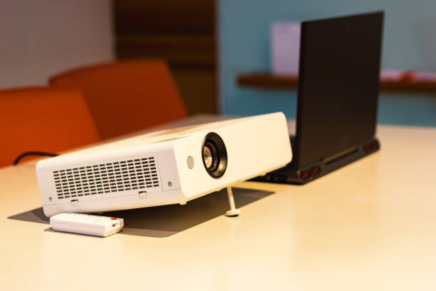 istock projector for presentation in a meeting room 1034334422
