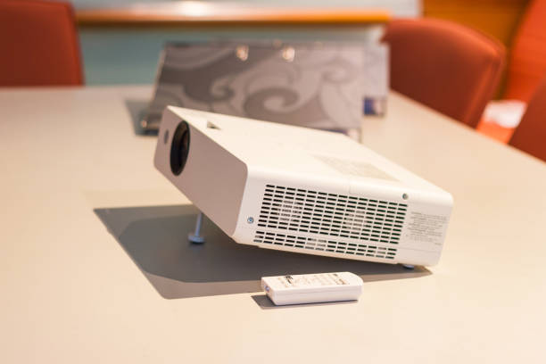 istock projector for presentation in a meeting room 1034337116