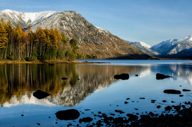 istock Sunrise light in this quite mountain lake 1034337128