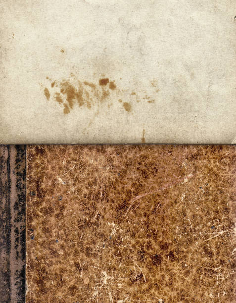 istock Vintage background with retro paper on old book cover 1034352026