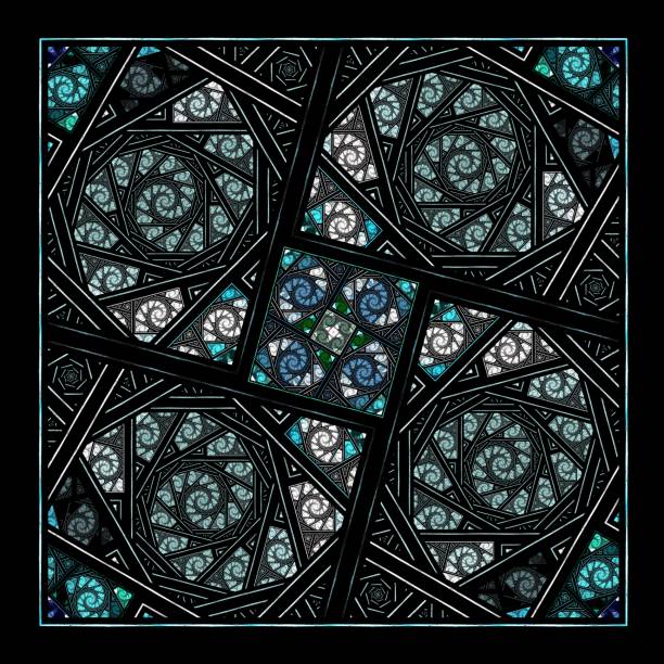 istock Beautiful fractal Symmetrical partern, flower or butterfly, digital artwork for creative graphic design. Computer generated graphics. 1034356550
