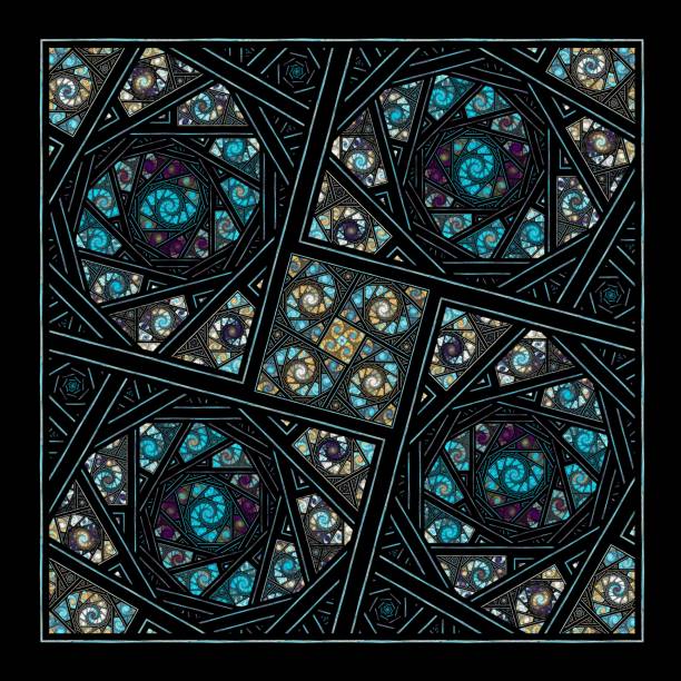 istock Beautiful fractal Symmetrical partern, flower or butterfly, digital artwork for creative graphic design. Computer generated graphics. 1034356632