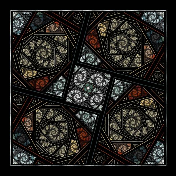 istock Beautiful fractal Symmetrical partern, flower or butterfly, digital artwork for creative graphic design. Computer generated graphics. 1034356688