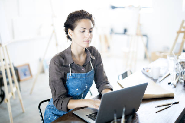 istock Woman working in the net 1034369266