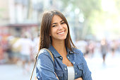 Portrait of a beautiful teen with perfect smile